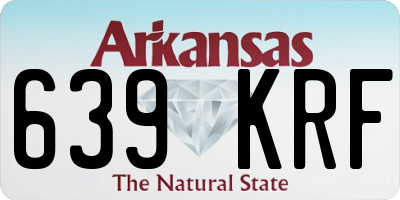 AR license plate 639KRF