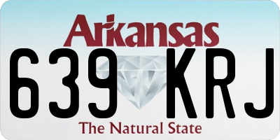 AR license plate 639KRJ