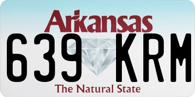 AR license plate 639KRM