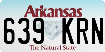 AR license plate 639KRN