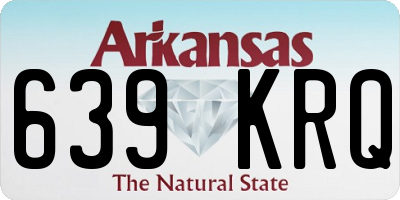 AR license plate 639KRQ