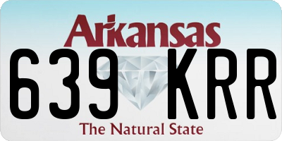 AR license plate 639KRR