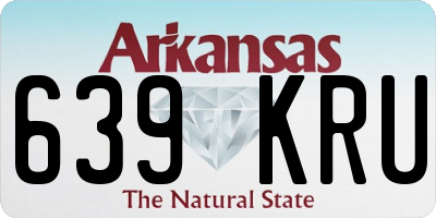 AR license plate 639KRU