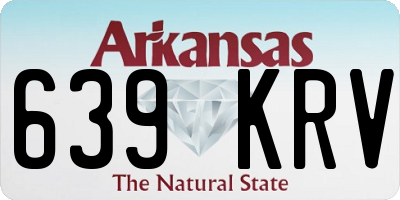 AR license plate 639KRV