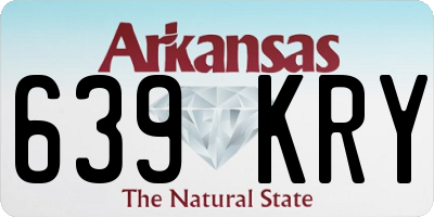 AR license plate 639KRY