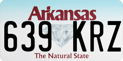 AR license plate 639KRZ