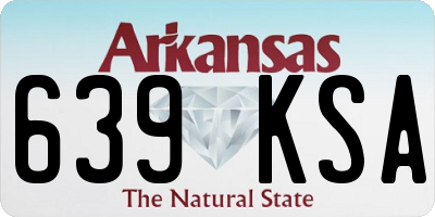 AR license plate 639KSA