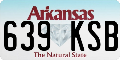 AR license plate 639KSB