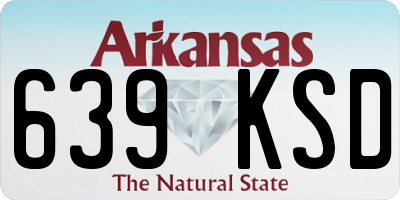 AR license plate 639KSD