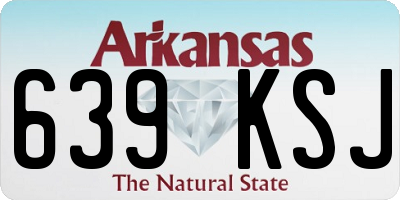 AR license plate 639KSJ