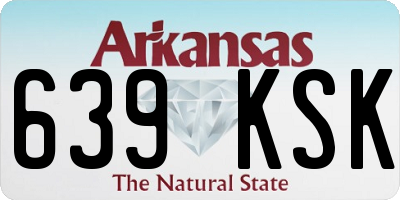 AR license plate 639KSK