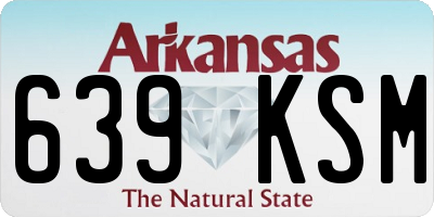 AR license plate 639KSM