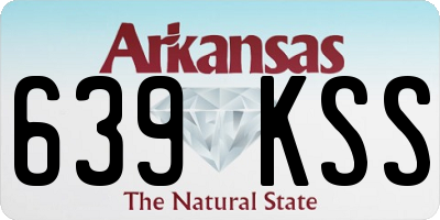 AR license plate 639KSS