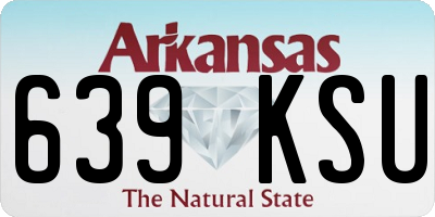 AR license plate 639KSU