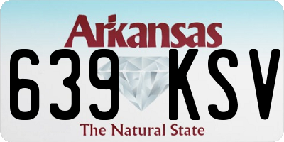 AR license plate 639KSV