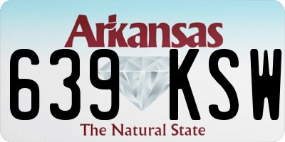 AR license plate 639KSW