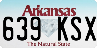AR license plate 639KSX