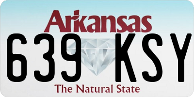 AR license plate 639KSY
