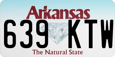 AR license plate 639KTW