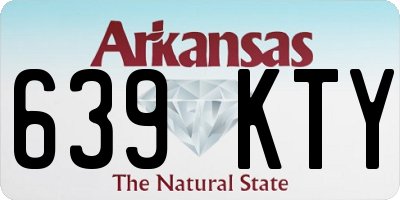 AR license plate 639KTY
