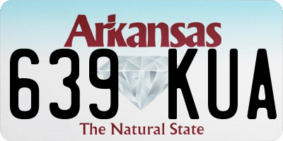 AR license plate 639KUA