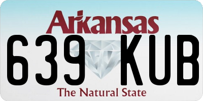 AR license plate 639KUB