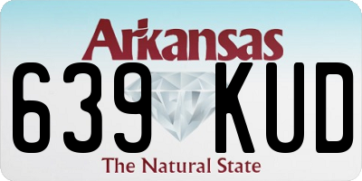 AR license plate 639KUD