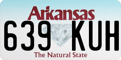 AR license plate 639KUH