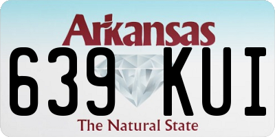 AR license plate 639KUI