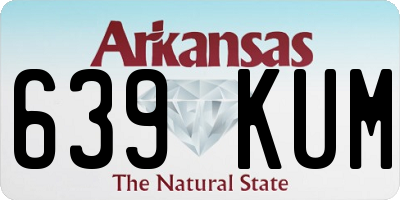 AR license plate 639KUM