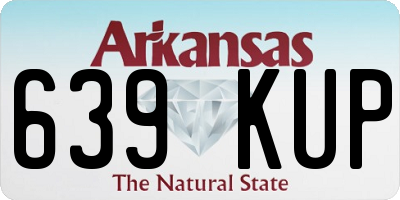 AR license plate 639KUP