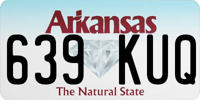 AR license plate 639KUQ