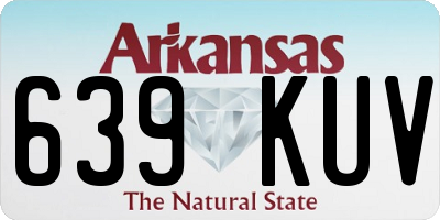 AR license plate 639KUV