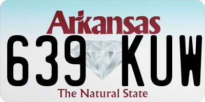 AR license plate 639KUW