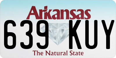 AR license plate 639KUY