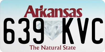 AR license plate 639KVC