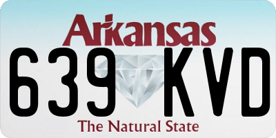 AR license plate 639KVD
