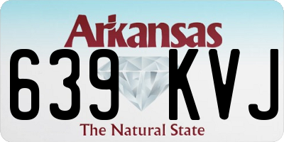 AR license plate 639KVJ