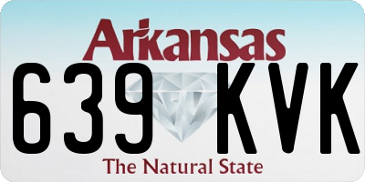 AR license plate 639KVK