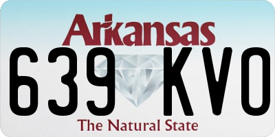AR license plate 639KVO