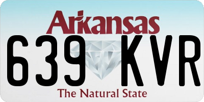 AR license plate 639KVR