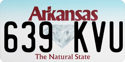 AR license plate 639KVU