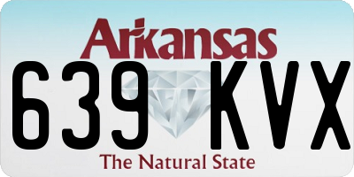AR license plate 639KVX
