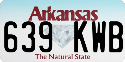 AR license plate 639KWB