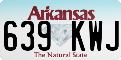 AR license plate 639KWJ