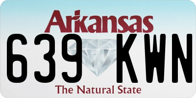 AR license plate 639KWN
