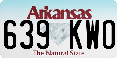 AR license plate 639KWO