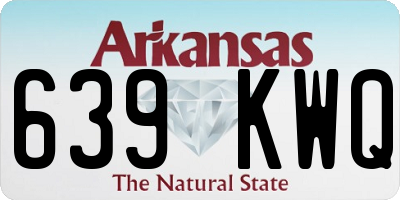 AR license plate 639KWQ