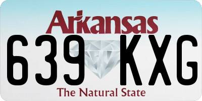 AR license plate 639KXG