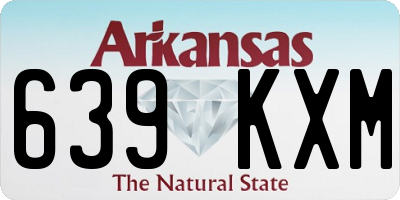 AR license plate 639KXM